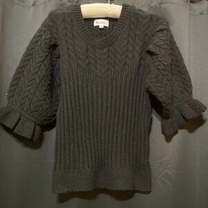 Merci L Black Sweater Short Sleeve